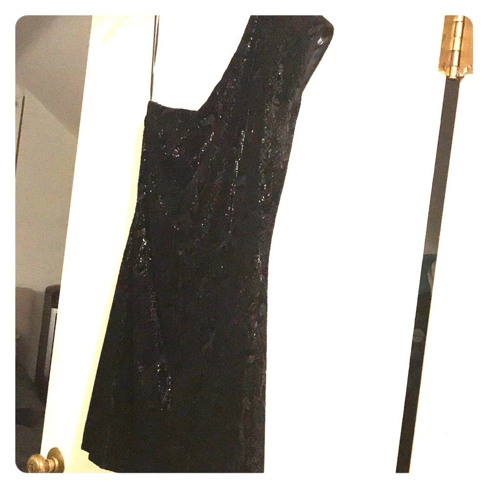 Halston Heritage one should black dress, sz 2